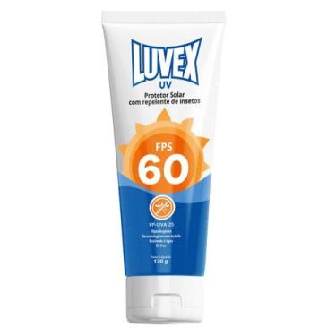 Imagem de Protetor Solar UV FPS 60 Bisnaga 120g com Repelente para Insetos Luvex
