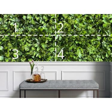 Imagem de 4 Placas Artificiais Realistas Placa 3D Decoração Parede Painel Premiu