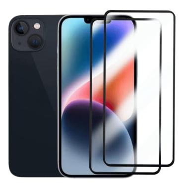 Imagem de Película de Vidro 3D para iPhone 14 Plus, 6.7 Polegadas, Kit com 2 Unidades, Proteção Total da Tela