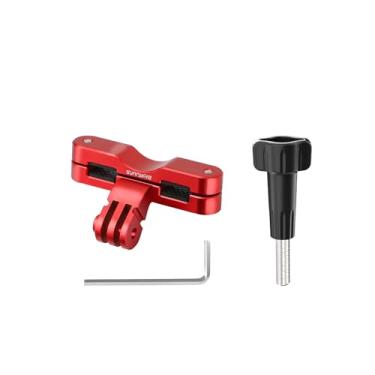 Imagem de YUULNMOP Suporte de trilho de assento de bicicleta para DJI Osmo Action 5 Pro/Action 4/Action 3, suporte para câmera de trilho de selim de bicicleta para acessórios de câmeras de ação Insta360 X4