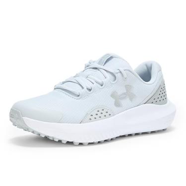 Imagem de Under Armour Tênis masculino Surge Golf Cleat, (014) Cinza Halo/Cinza Halo/Prata Metálica, 42