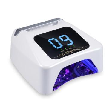 Imagem de Lâmpada LED UV de 72 W para unhas, secagem rápida, secador de unhas em gel com 4 configurações de temporizador, sensor infravermelho inteligente, luz UV para esmalte em gel, lâmpada de cura em type1