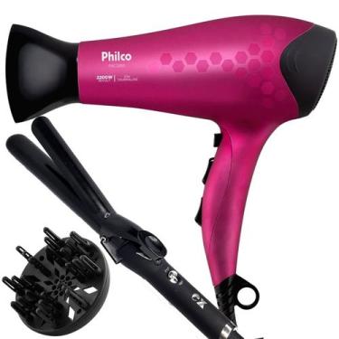 Imagem de Secador De Cabelo Philco Profissional 2200w Ions Ar Quente Frio Stilo 