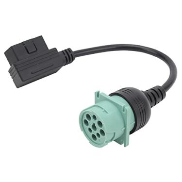 Imagem de 16 Pinos a 8, 9pin OBD2 Adaptador de Conversor de Ferramentas de Diagnóstico de Cabo OBD2 para Mack Caminhões Pesados ​​2013Up, Feitos de Material ABS, 6 Pinos, ELD ou Testes de