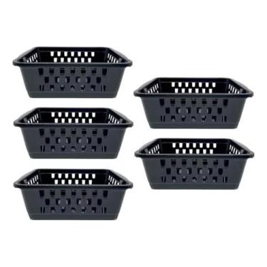 Imagem de Cestinhas Organizadoras Empilháveis Kit 5 Peças 1400ml - Ercaplast
