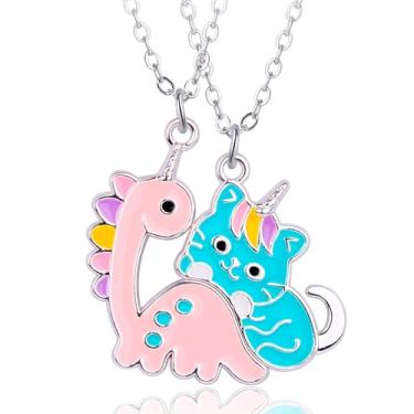 Imagem de Colar Melhores Amigas Best Friends Amizade Gato Dino Bff Par