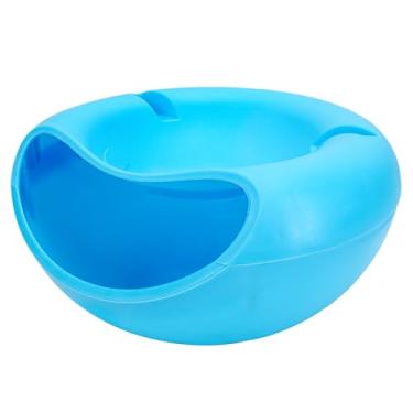 Imagem de Caixa de armazenamento de lanches – Tigela removível de duas camadas de sementes de girassol com compartimento para celular, para frutas, doces e lanches