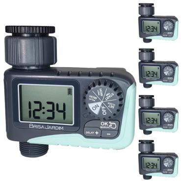 Imagem de Kit 5 Temporizador Irrigação Digital 1S TIE11 BrisaJardim