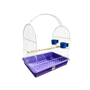 Imagem de Poleiro Para Calopsita Com Comedouro - Gaiolas Monaco, Lilás