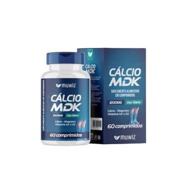 Imagem de Cálcio Mdk 1200mg - Cálcio Magnésio Vitamina K2 e D3-60 Comprimidos