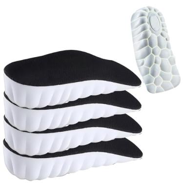 Imagem de Almofadas ortopédicas altas 2.0, palmilhas com aumento de altura, palmilha com tecnologia de nuvem 4D, palmilhas de aumento de altura para homens/mulheres, palmilhas de suporte de arco de espuma