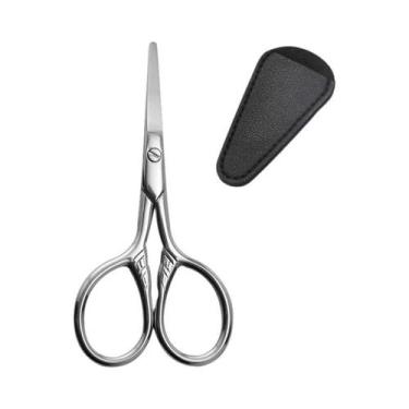 Imagem de Tesoura De Maquiagem De Aço Inoxidável Para Sobrancelhas, Manicure, Cu
