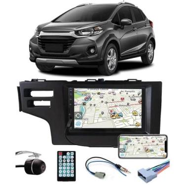 Imagem de Multimídia Honda WR-V Espelhamento Bluetooth USB SD Card + Moldura + C