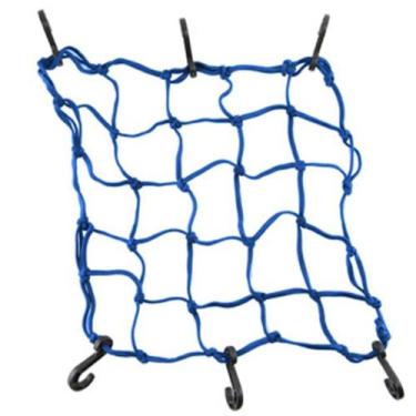 Imagem de Rede Elástica Aranha Para Moto Capacete Bagageiro 45Cmx45Cm - Idea