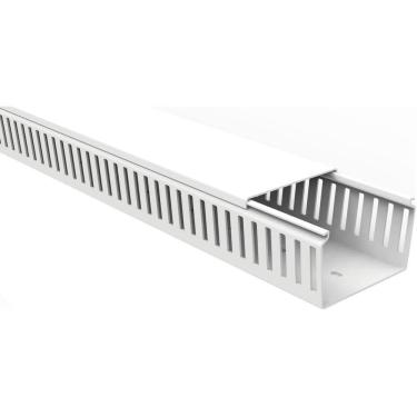 Imagem de Canaleta Para Painel Tramontina Aberta Branca 80x80x2000 Mm
