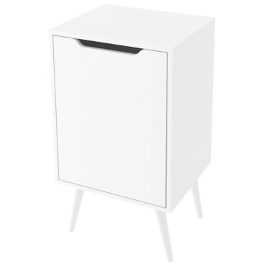 Imagem de Gabinete Branco 45cm para Banheiro Lavabo com 1 Porta BN3641 Tecnomobili Sem Cuba