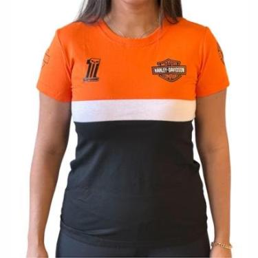 Imagem de BABY LOOK FEMININA Harley Davidson Old Skull Motorcycles-Masculino