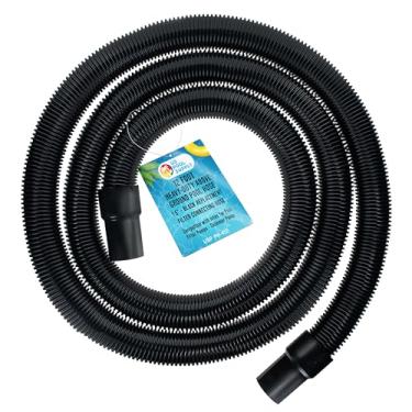 Imagem de U.S. Pool Supply Mangueira de piscina acima do solo resistente de 3,8 cm - Mangueira de conexão de filtro de substituição preta, EVA espiral flexível - Compatível com Intex para bombas de filtro de