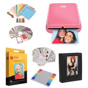 Imagem de Kodak Impressora fotográfica colorida instantânea Step com Bluetooth/NFC, tecnologia Zink e aplicativo Kodak para iOS e Android (rosa)