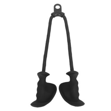 Imagem de QANYEGN Corda de tríceps com alça ergonômica, corda de puxar tríceps de cabeça dupla, acessório de cabo de corda de tríceps anti -deslizamento para academia, casa