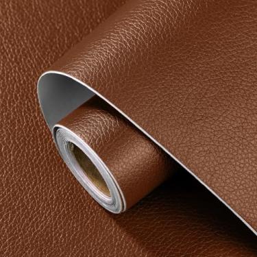 Imagem de Patch de reparo de couro 39,9 x 101,6 cm grande fita de reparo de couro autoadesiva vinil DIY kit de reparo de couro para sofá, assentos de carro, cadeiras, sapatos, bolsas, móveis de couro danificado