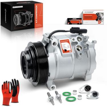 Imagem de A-Premium Compressor de ar condicionado com embreagem compatível com Chrysler 300 2007-2010 e Dodge Charger Challenger 2009-2010, Magnum 2007-2008, 3.5L 4.0L