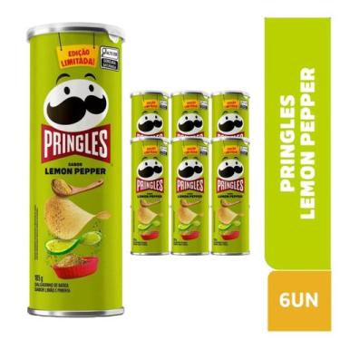 Imagem de Pringles Tubo Lemon Pepper 105g C/ 6 Unidades