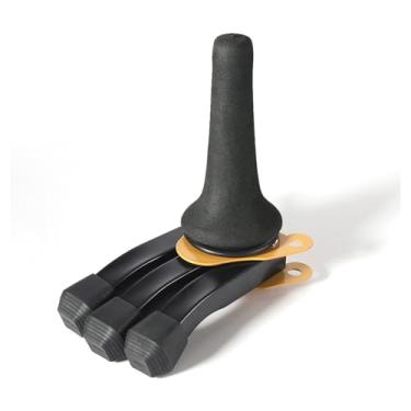 Imagem de Suporte de tripé dobrável para instrumentos de upgrade design portátil portátil portão estável portador leve para o clarinete saxofone trompete oboé músicos preto amarelo metal (Metal 2)