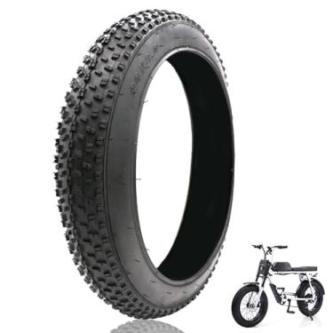 Imagem de Pneu de bicicleta de 50,8 cm, pneu de neve de 76-406/50,8x7,6 cm | Pneus E Bike Fat Pneus 50.8 cm All-Terrain Pneus Mountain Bike | Pneu de substituição compatível com Urban Mountain ou bicicleta de