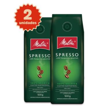 Imagem de Kit Café Melitta Spresso Grão - 2 Unidades 500g