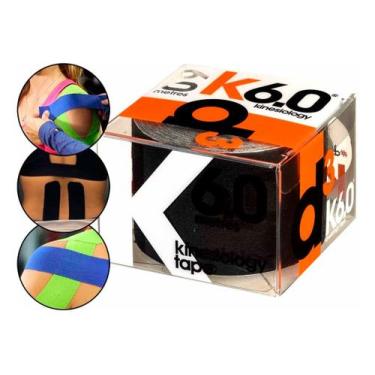 Imagem de Bandagem Fita Kinesiológica Esportiva K6.0 Tape D3 50mm X 6m Preto