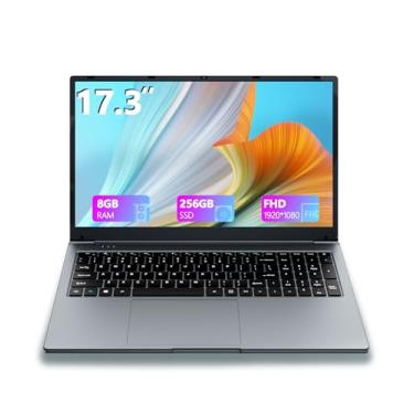 Imagem de NBVCXSD Laptop, laptop de 17 polegadas, Win 11,8 GB RAM 256 GB SSD, processador Celeron Quad-Core (até 2,9 GHz), tela IPS Full HD com, Tipo-C, Wi-Fi, USB 3.0 (17 pol. - 256G)