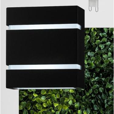 Imagem de Arandela Slim Externa Com Lâmpada LED Inclusa 5w Bivolt 2 Frisos Foco 
