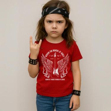 Imagem de Camiseta Infantil Unissex Estampada Ignite Your Inne Flame 055 Blusa M