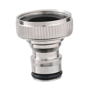 Imagem de Generic Conector rápido para mangueira de jardim, substituição para reparo, rosca de 3/4 pol., peças sólidas de aço inoxidável, acessórios para adaptador de