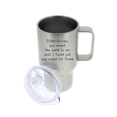 Imagem de Caneca de viagem para irmã-in-Law, caneca de viagem de café para irmã, presente para irmã, presente para irmã, para cunhada, ideia de de aniversário de aniversário