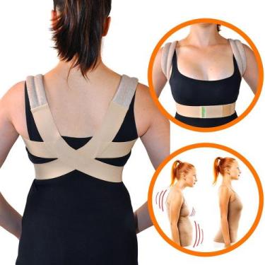 Imagem de Cinta para Corrigir Postura Corretor de Coluna Ortopédico com Elástico