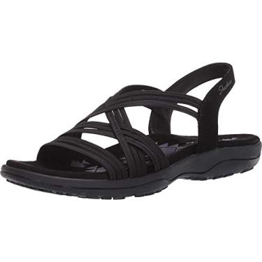 Imagem de Skechers Reggae feminino slim simply stretch, Preto, 36