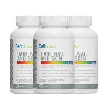 Imagem de COMBO 3 UNIDADES BELT HAIR NAIL AND SKIN PLUS 90CAPS BELT NUTRITION