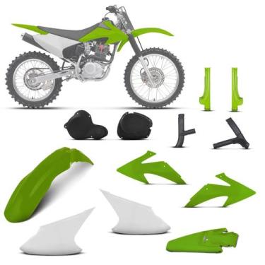 Imagem de Kit Plástico Crf 230f 2008 À 2014 - Pro tork, VERDE, Único