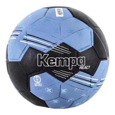 Imagem de Bola De Handebol Kempa React - Preta/ul - Tam 3