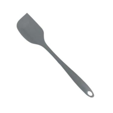 Imagem de Espátula Reta em Silicone Pão Duro para Cozinha Raspadora Flexível Resistente Antiaderente Não Risca (Cinza)