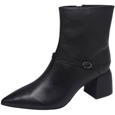 Imagem de Bota Feminina Salto Bloco Moderna Elegante Conforto Bottero