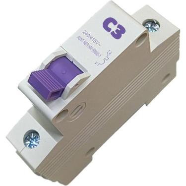 Imagem de Disjuntor Mono Unipolar Mini Din Curva C para 1 Fase de 3a - 3MAJ