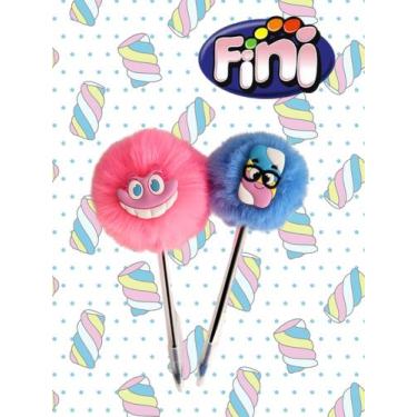 Imagem de 02 Canetas Pompom Fini bala fini caneta esferografica material escolar