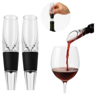 Imagem de 2 Aeradores Gourmet em Acrílico Decantador Para Vinho - Wolf