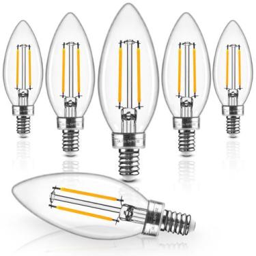 Imagem de Lâmpada LED Hizashi E12 regulável 6W 550lm 2700K, pacote com 6 unidade