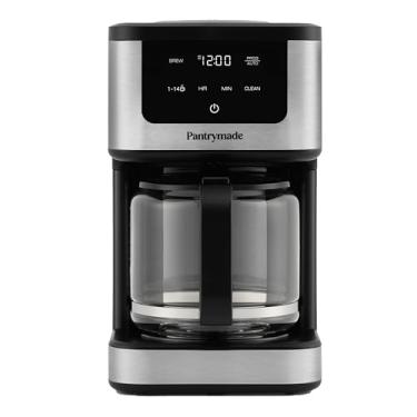 Imagem de Pantrymade Cafeteira programável Deluxe de 14 xícaras com jarra de vidro | Cafeteira de grande capacidade, 14 xícaras com, desligamento automático e temporizador | Preto clássico