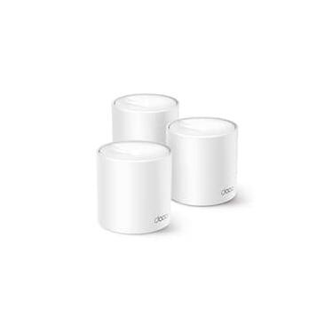 Imagem de Roteador Mesh TP-Link Deco X10, Wi-Fi 6, AX1500, Dual-Band, 2 Portas Gigabit, Branco, Kit com 3 Unidades - Deco X10(3-pack)(BR)