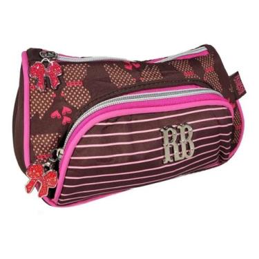 Imagem de Estojo Rebecca Bonbon Necessaire Duplo RB5239 - Clio, Marrom
